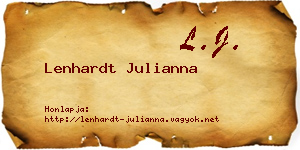 Lenhardt Julianna névjegykártya