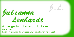 julianna lenhardt business card